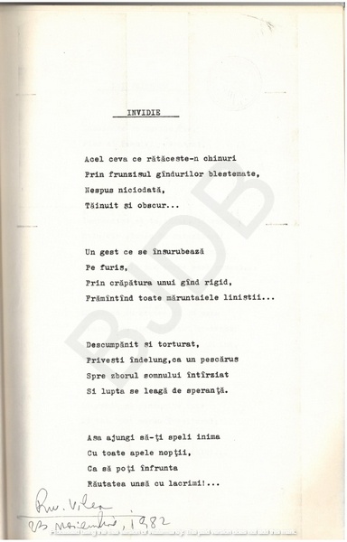 M-1076-1130-40 - 55 de Poezii în manuscris dactilografiat. ALEXANDRU MIRCESCU